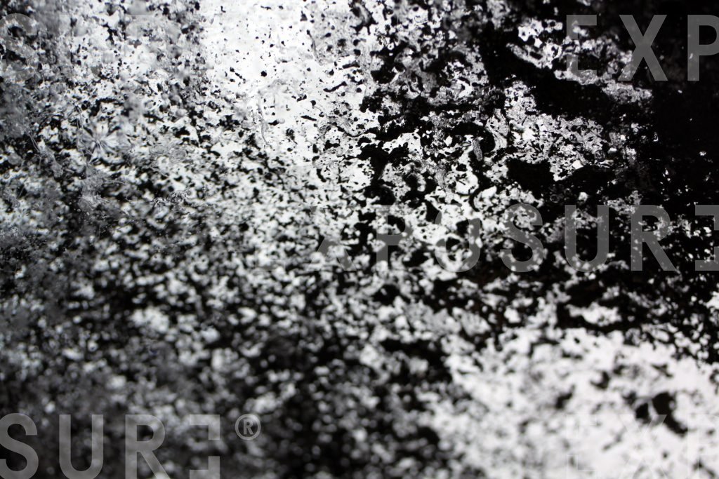 Black and white ice