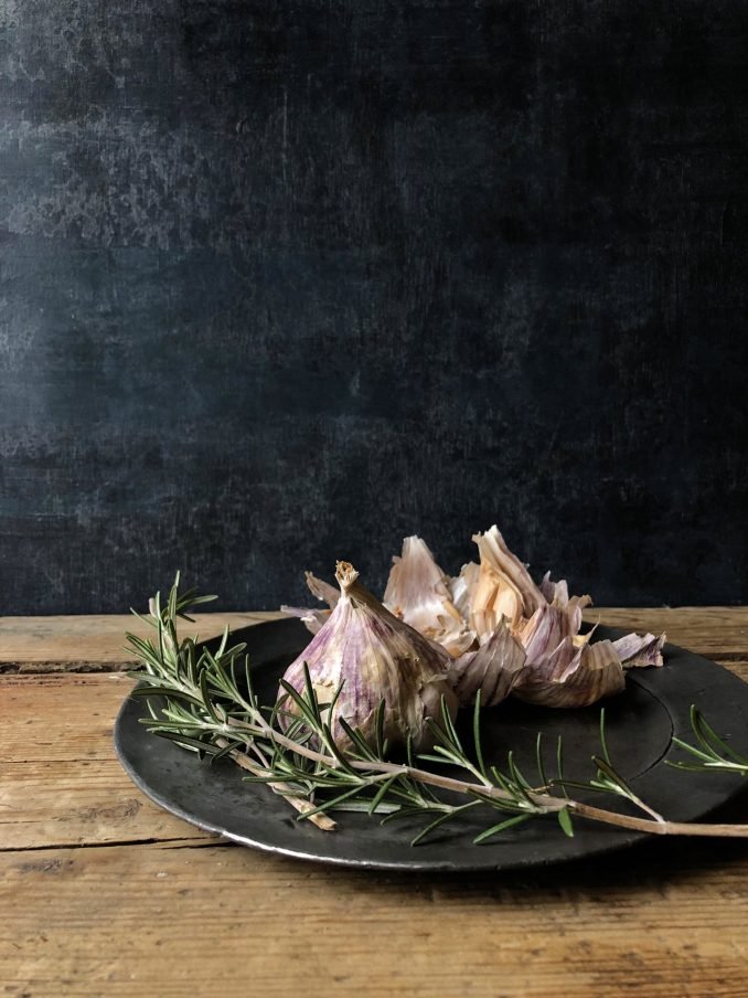 Garlic and rosemary