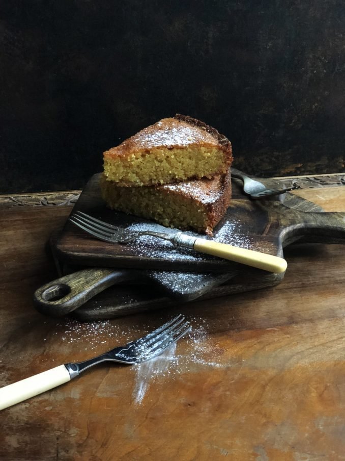 Orange polenta cake