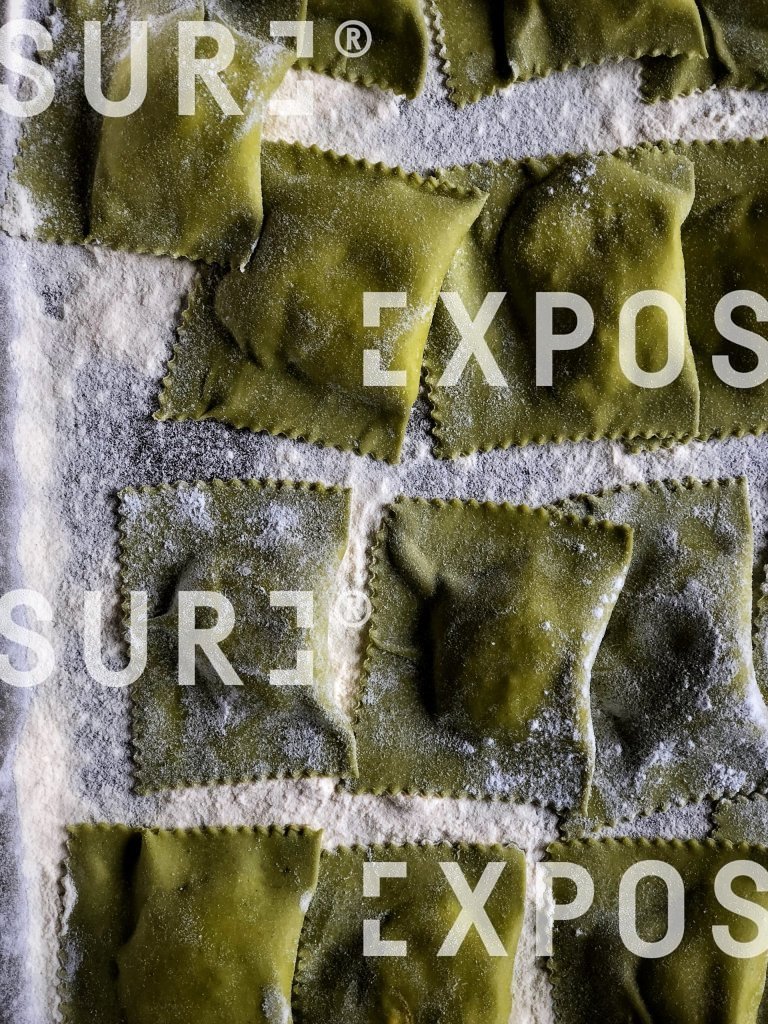 Nettle ravioli