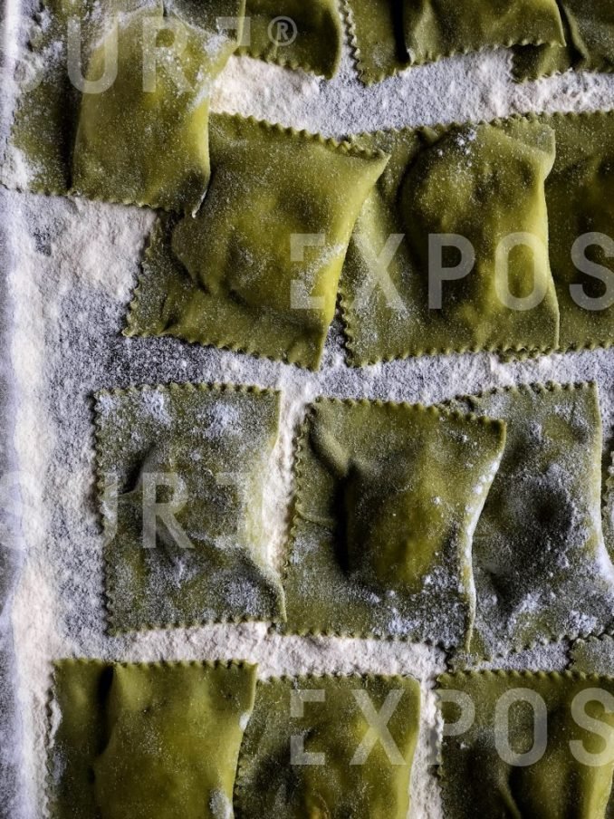 Nettle ravioli