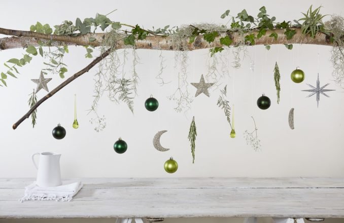 Hanging Christmas decorations
