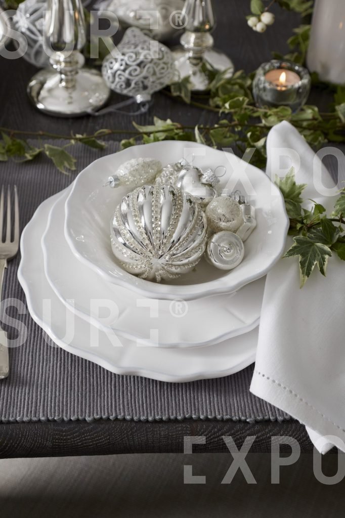 Christmas dinner plate