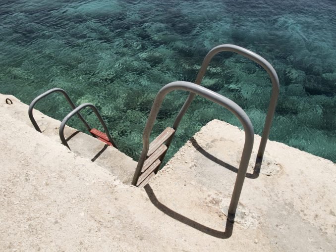 Steps into the sea