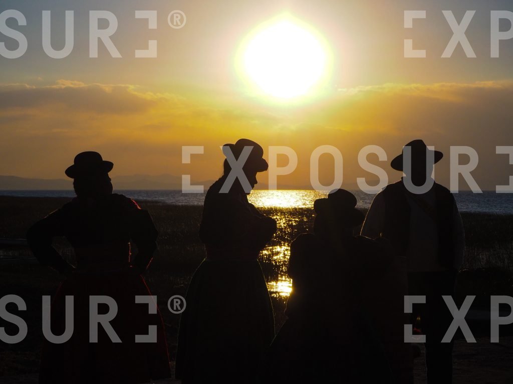 Lake titicaca sunset