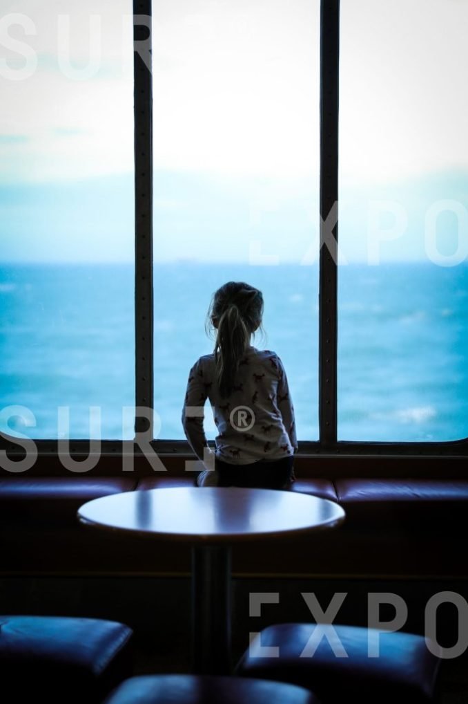 Girl at the ferry window