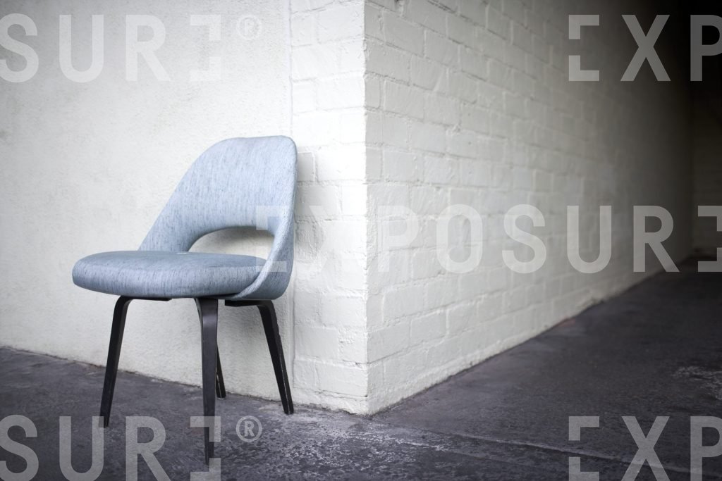 Chair outside building, Los Angeles