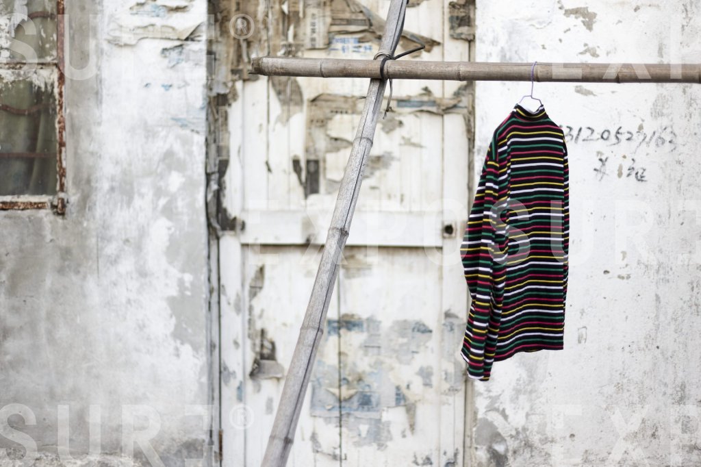 Laundry hanging, Shanghai, China