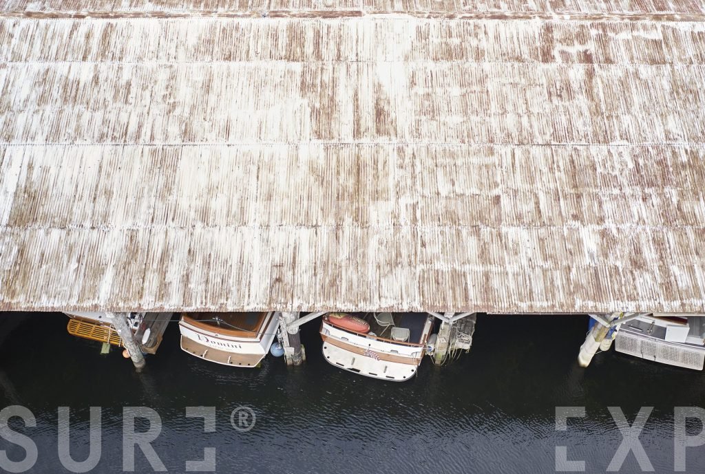 Covered marina moorings, Seattle