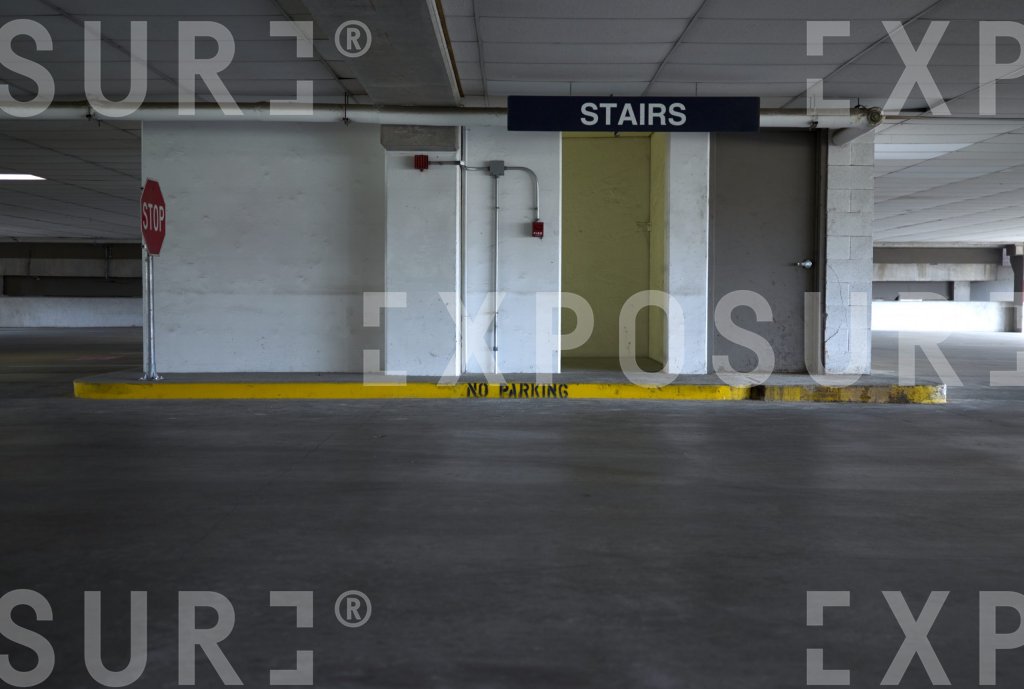 Empty Texas parking lot
