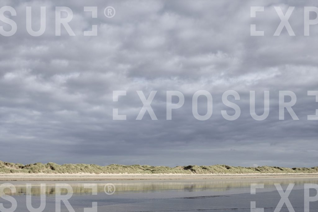 Devon, sand dunes from sea