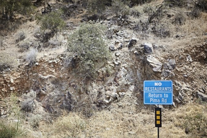 Arizona, No Restaurant sign
