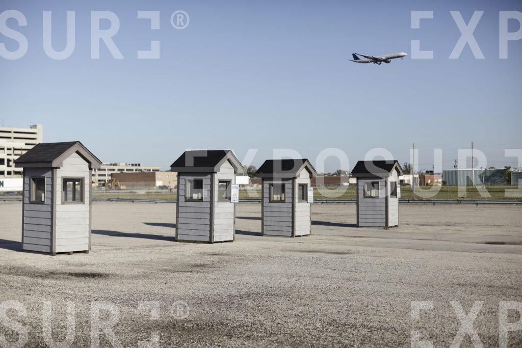 Illinois, four empty ticket booths