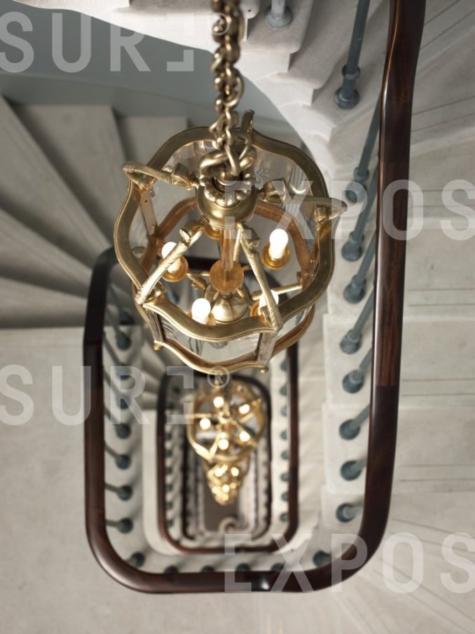 A Spiraling View Down The Stairs 02