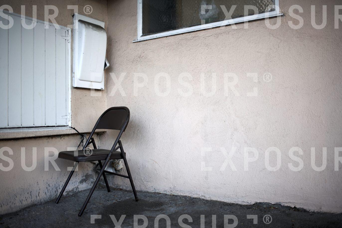 Rusting old chair, Los Angeles