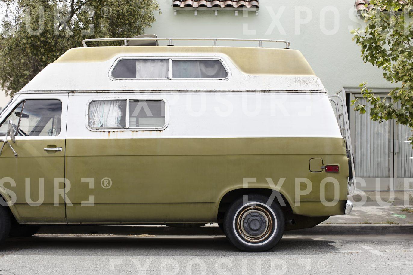 California, old camper van