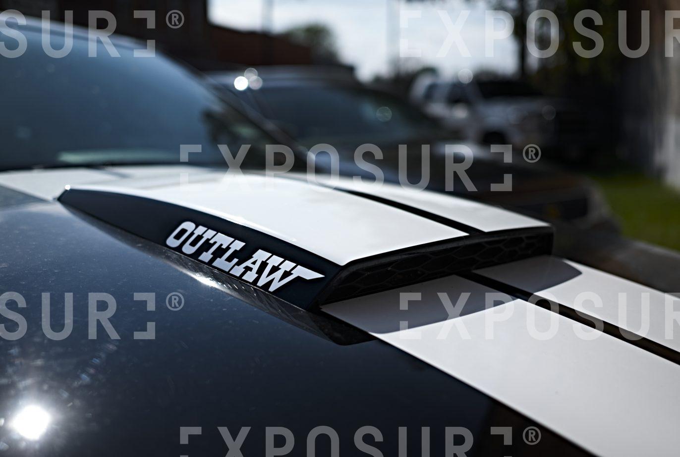 Outlaw detail on fast car