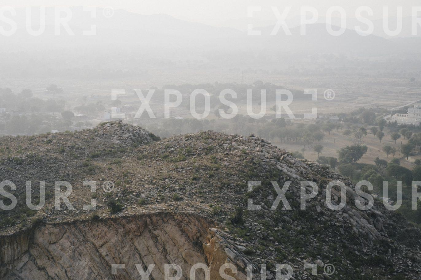 Hot air balloon view