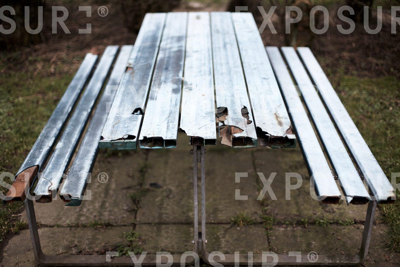 Old picnic table, Midwest