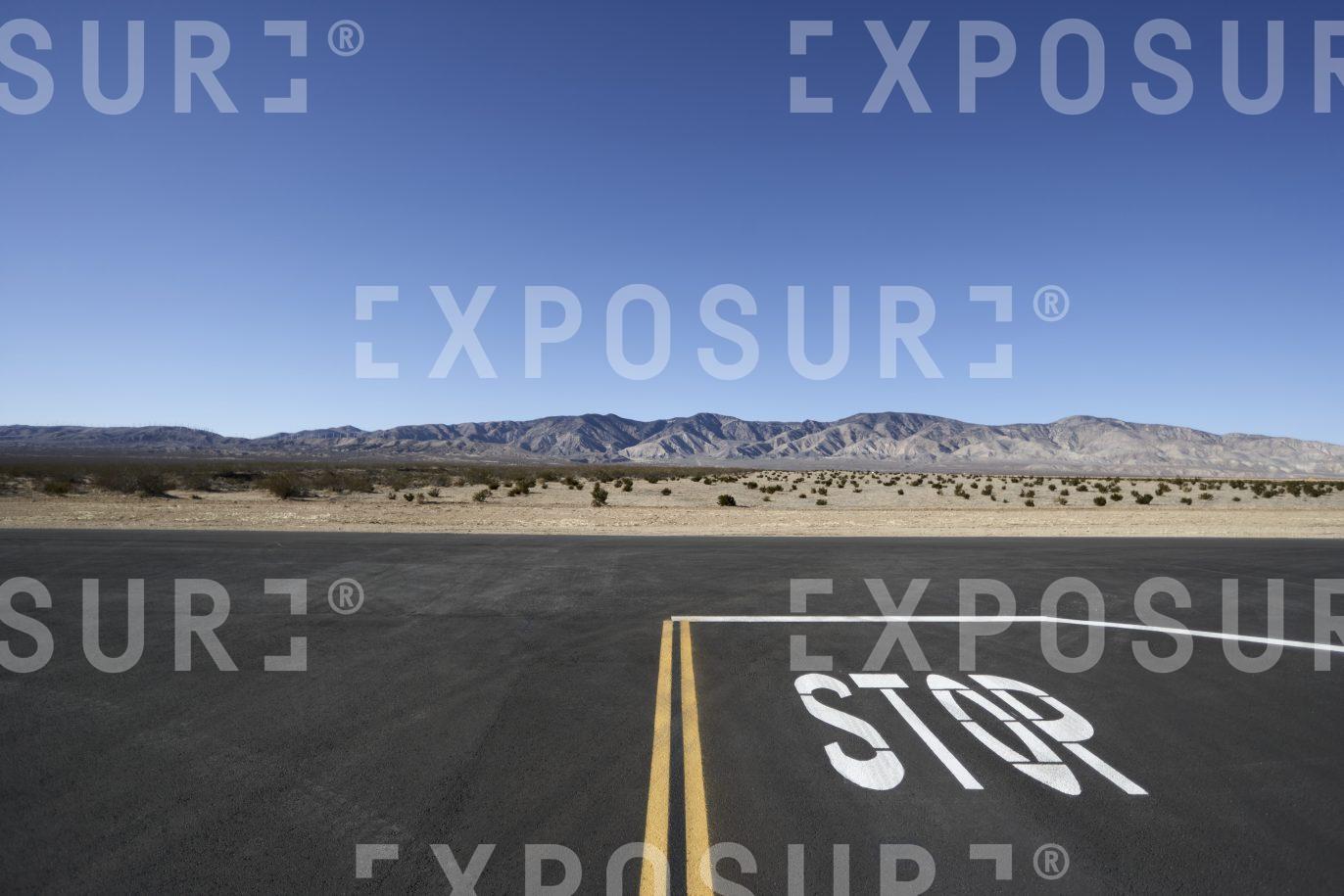 Desert stop sign, California