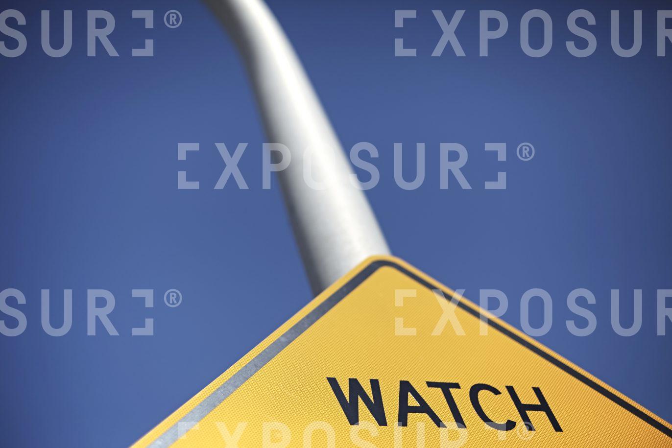 Illinois, yellow watch sign