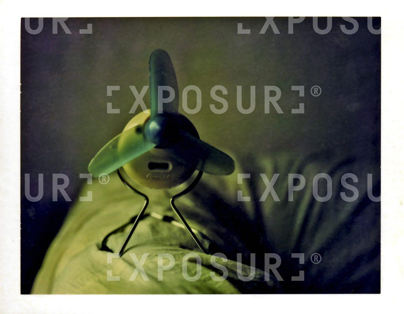 Polaroid of an electric fan