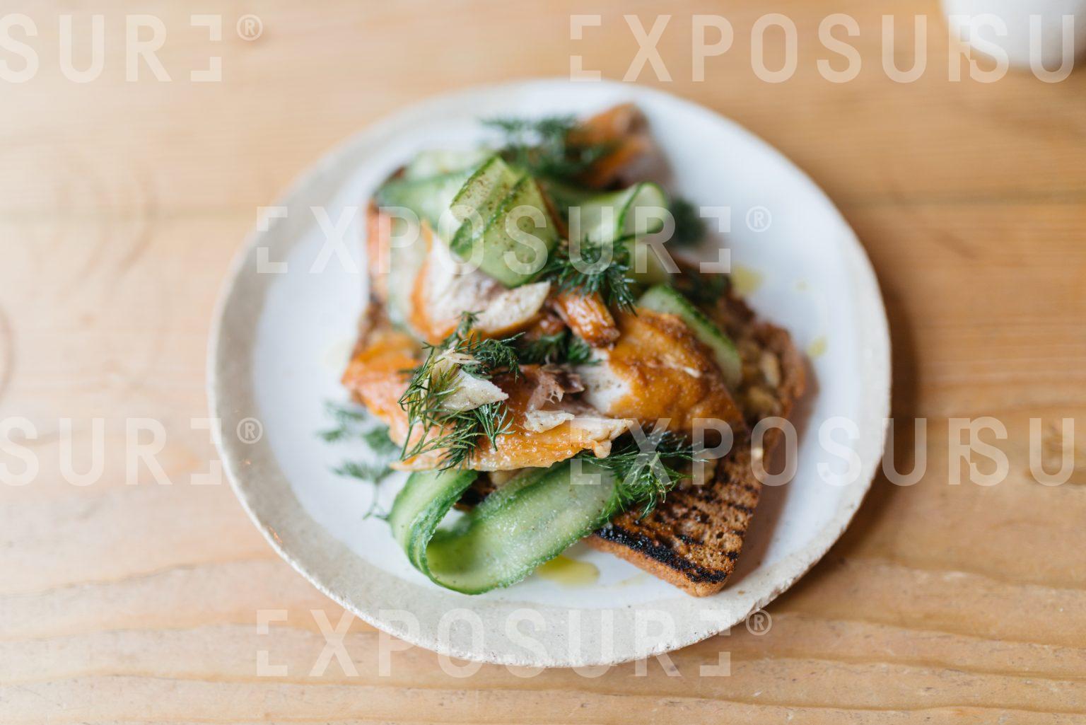 Mackerel and cucumber