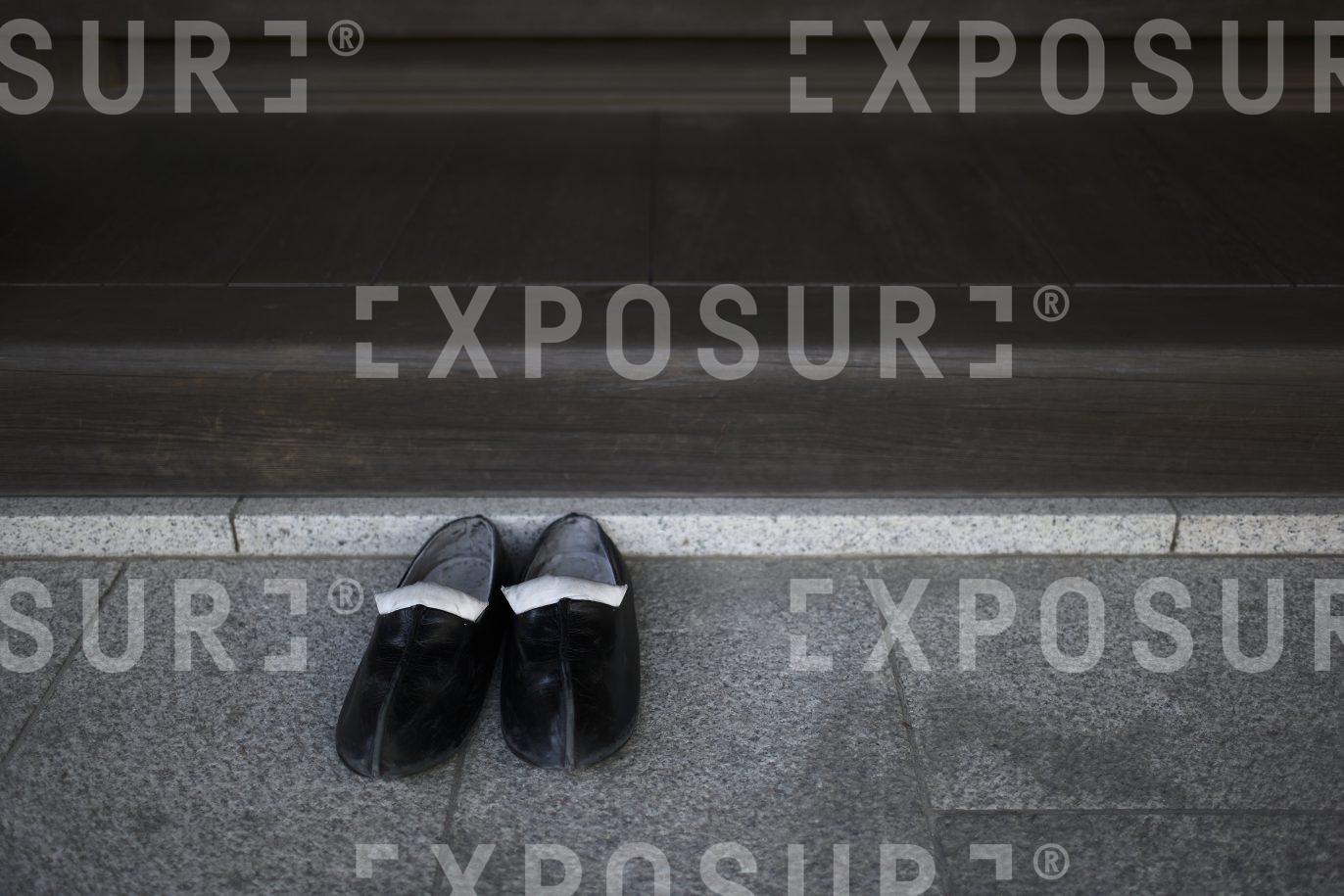 Slippers, traditional Japanese house