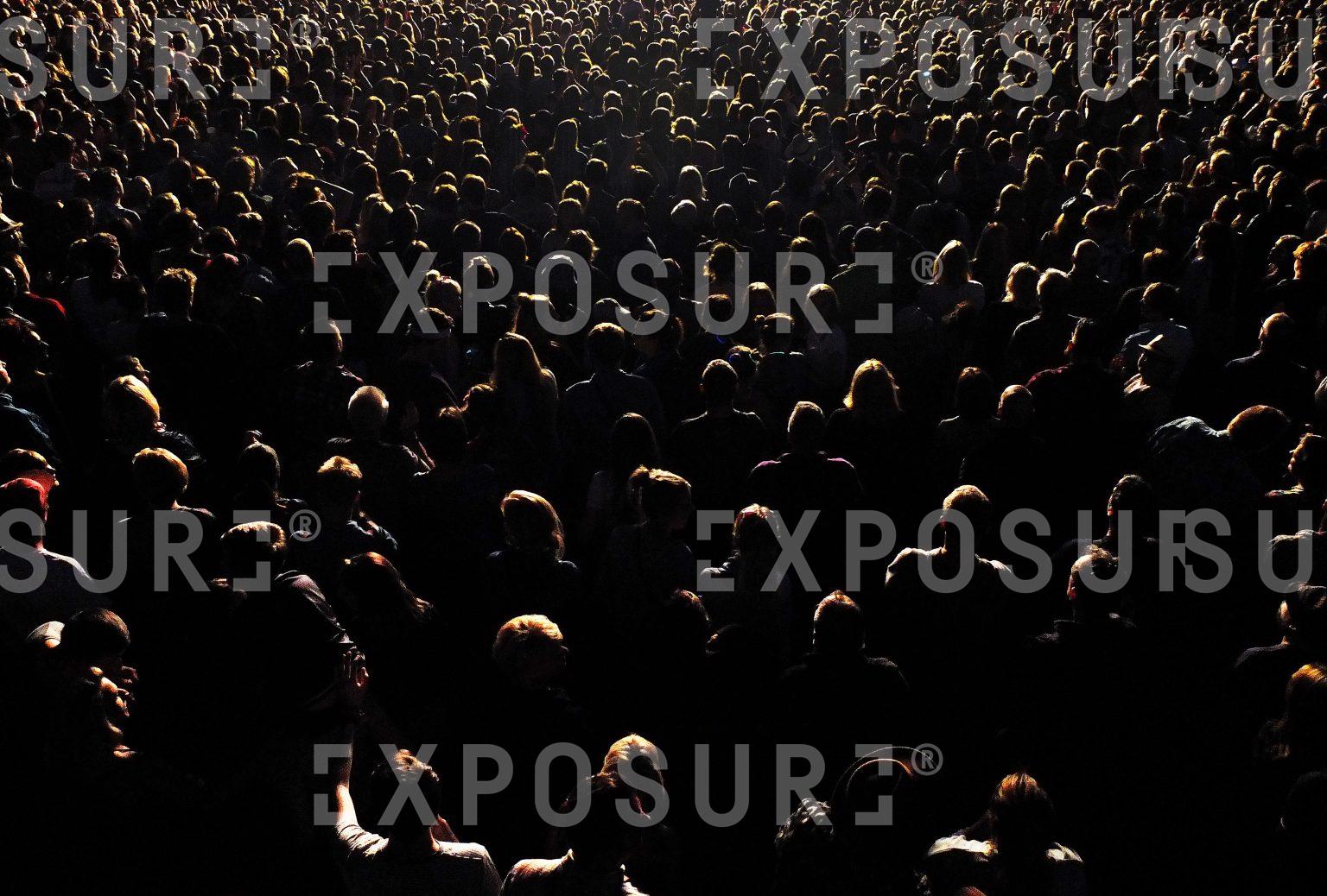 Crowd of people at a gig