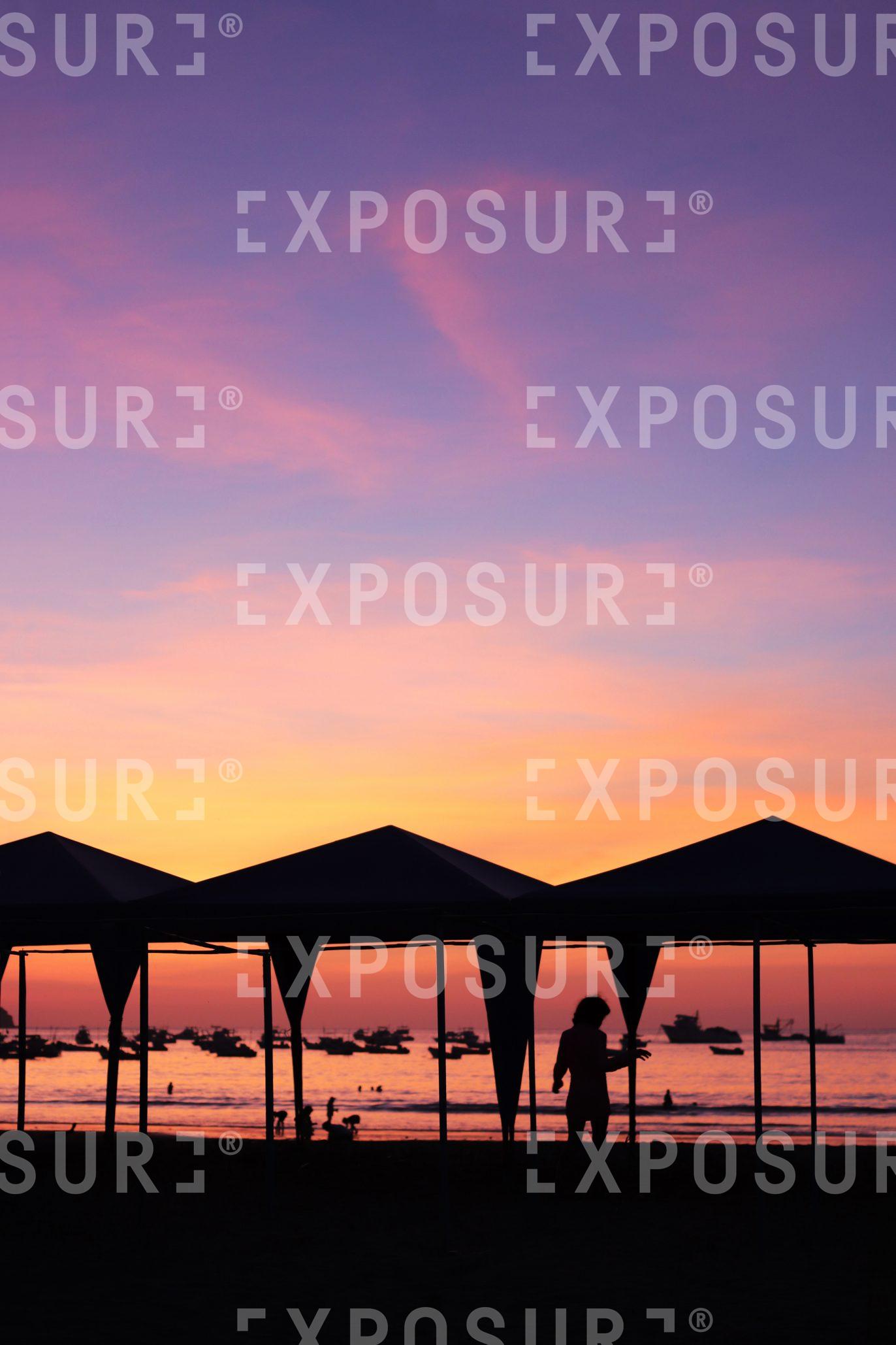 Sunset on the Coast of Ecuador