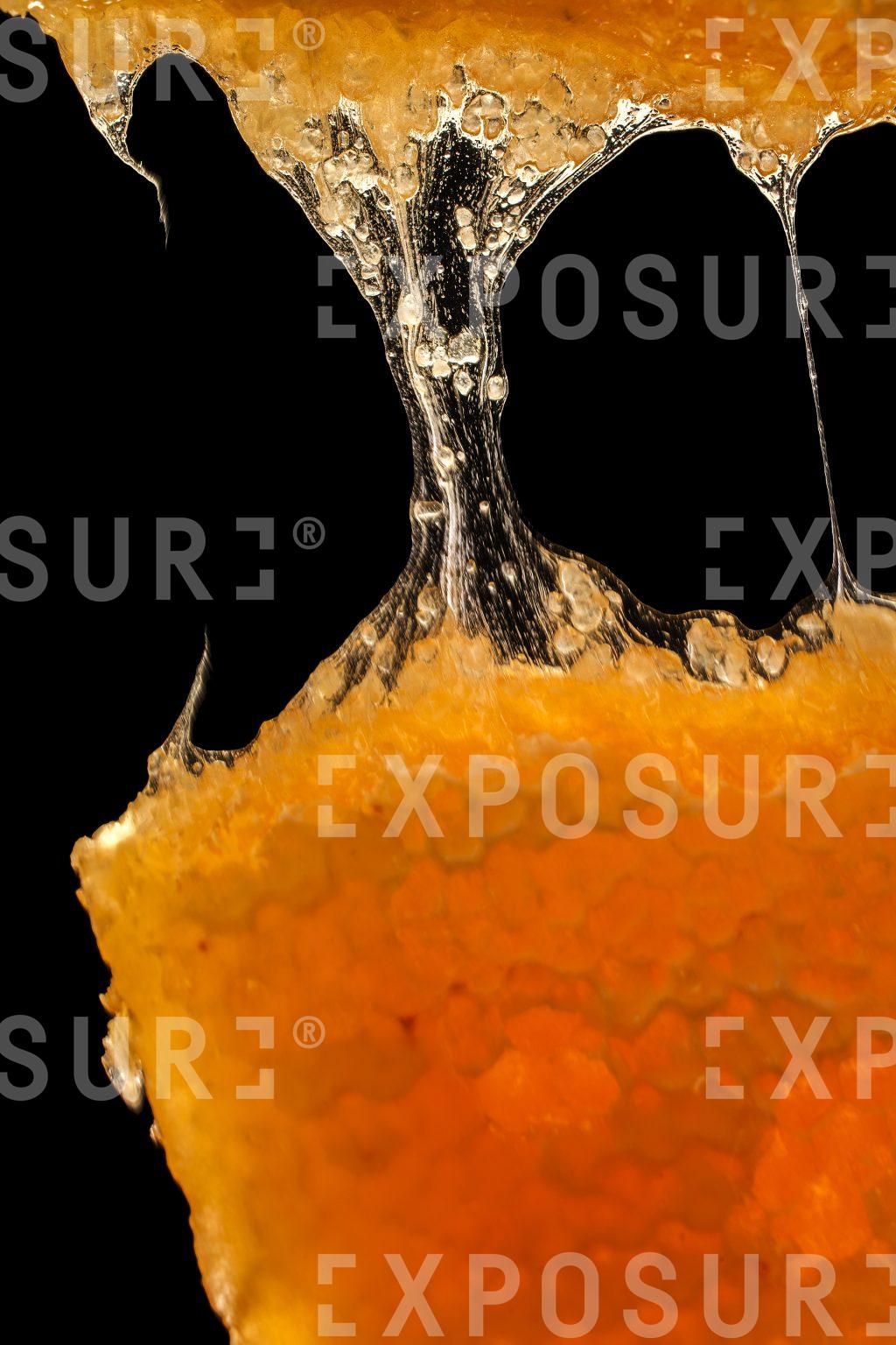 Honeycomb being pulled apart