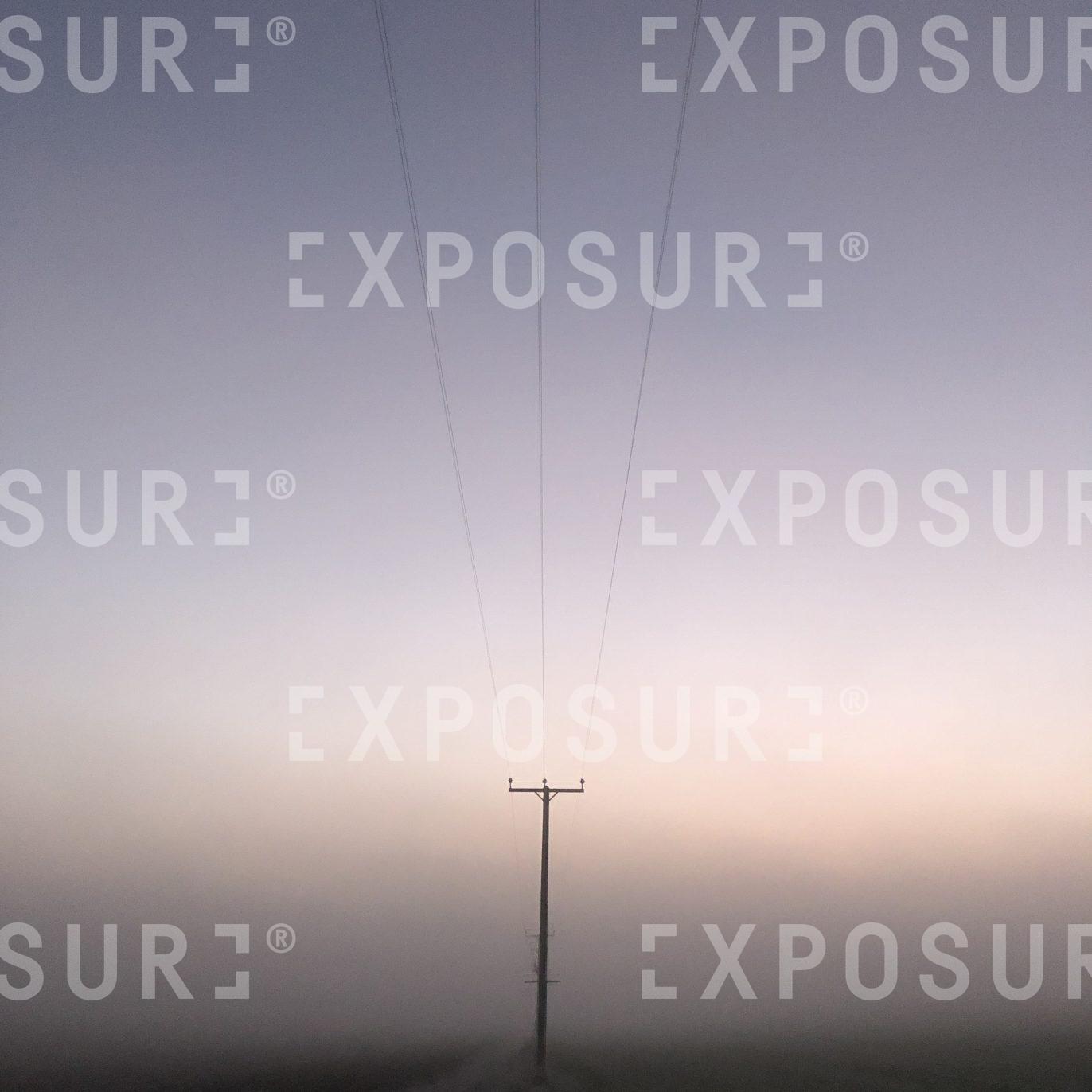 Communication tower and lines