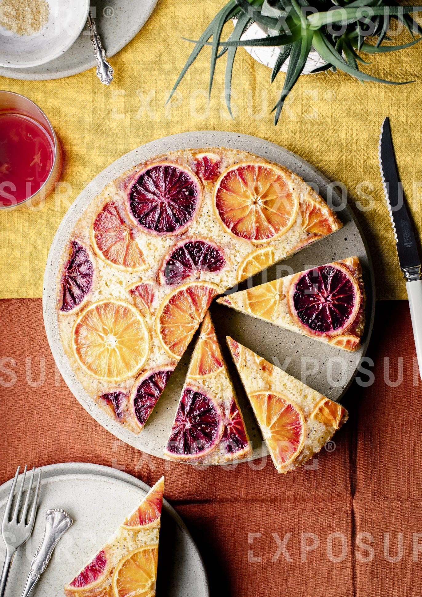 Blood Orange Upside-Down Cake