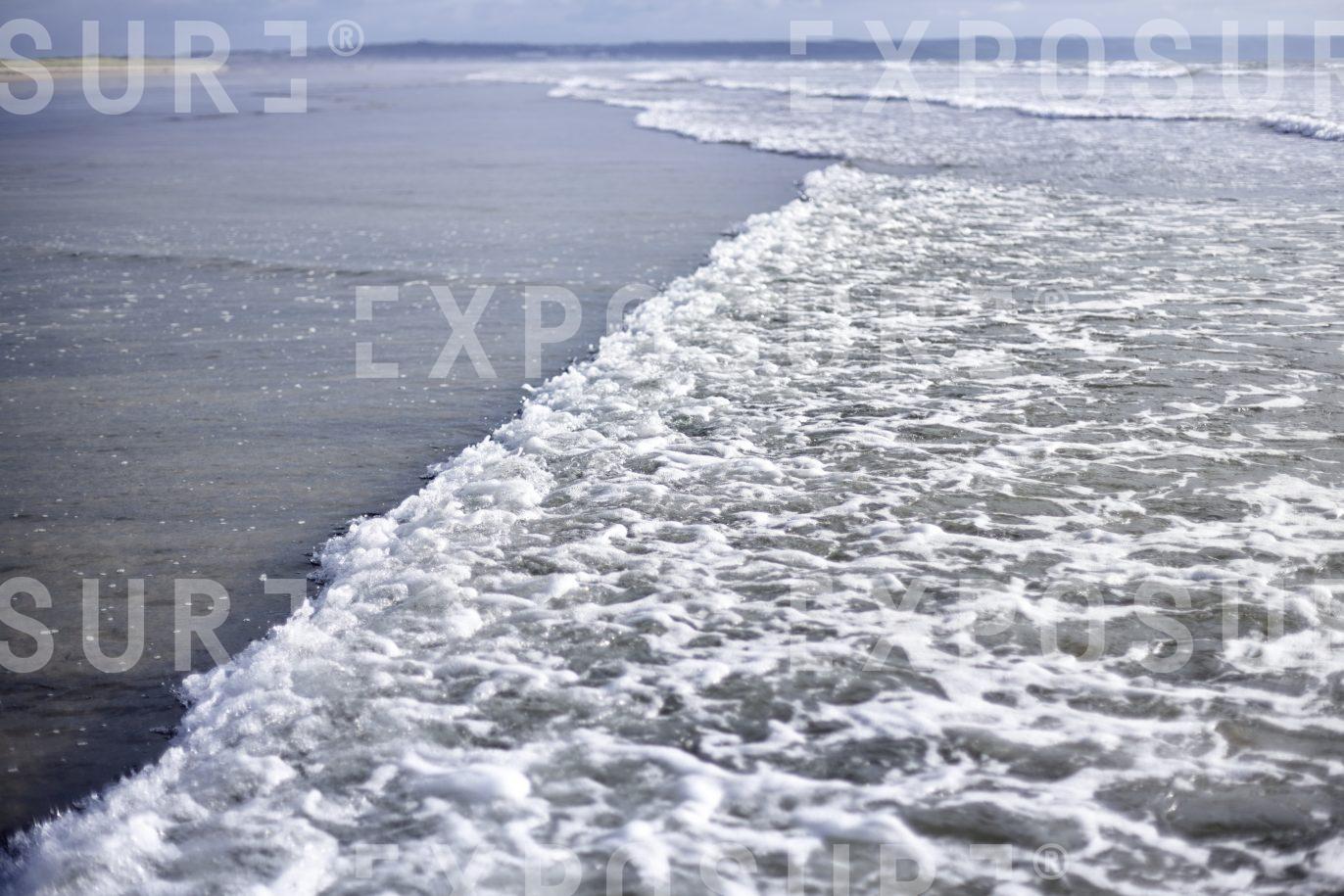 Devon, waves near sandy beach