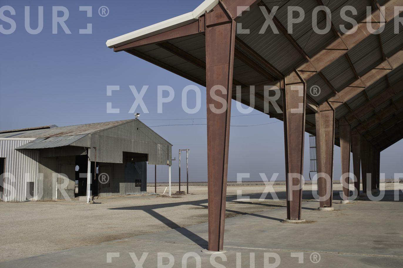 Deserted barns, central California