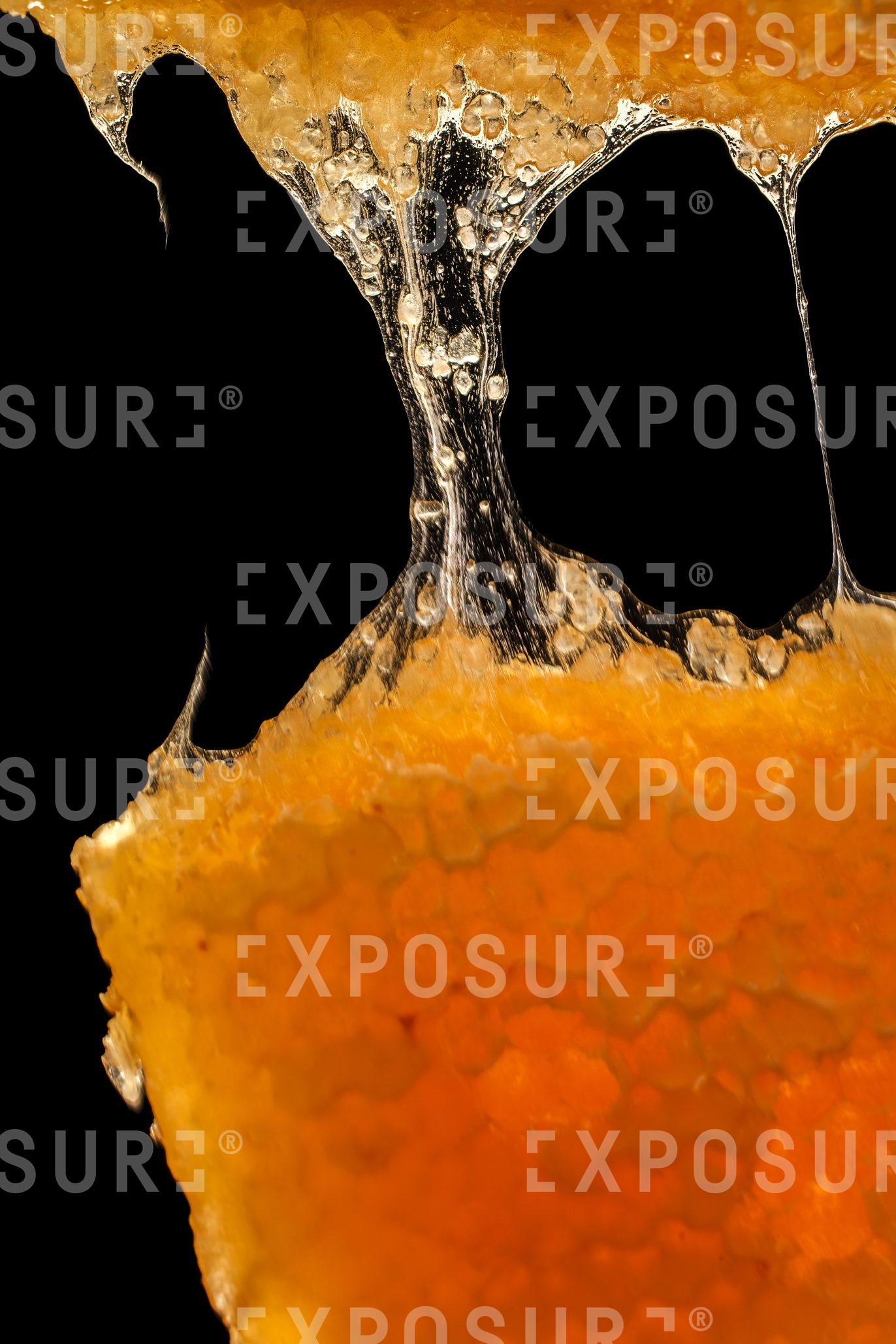 Honeycomb being pulled apart