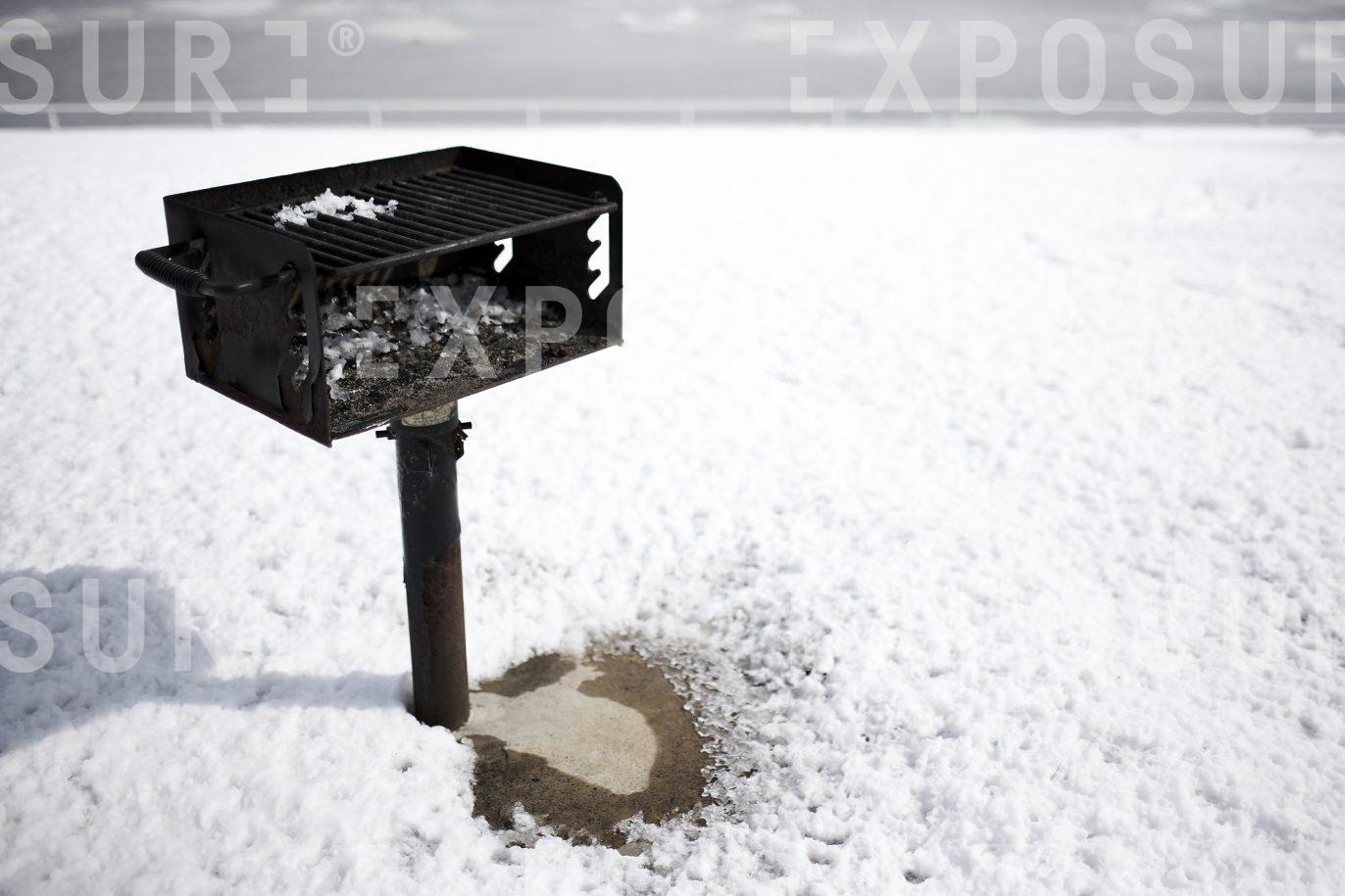 BBQ stand, winter park, Iowa