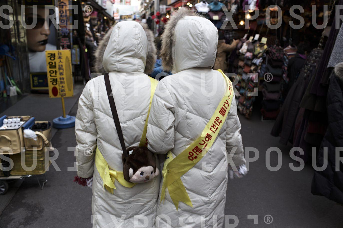 Promotion workers, Seoul.