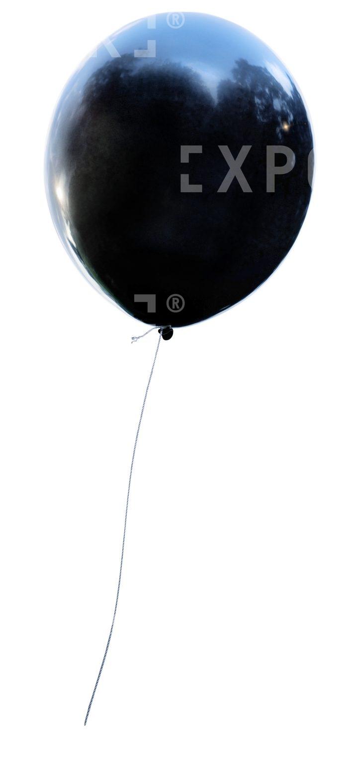 Single Black Balloon