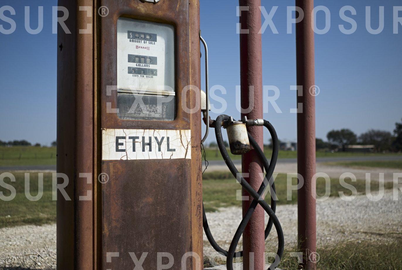 Old gas pump in Oklahoma