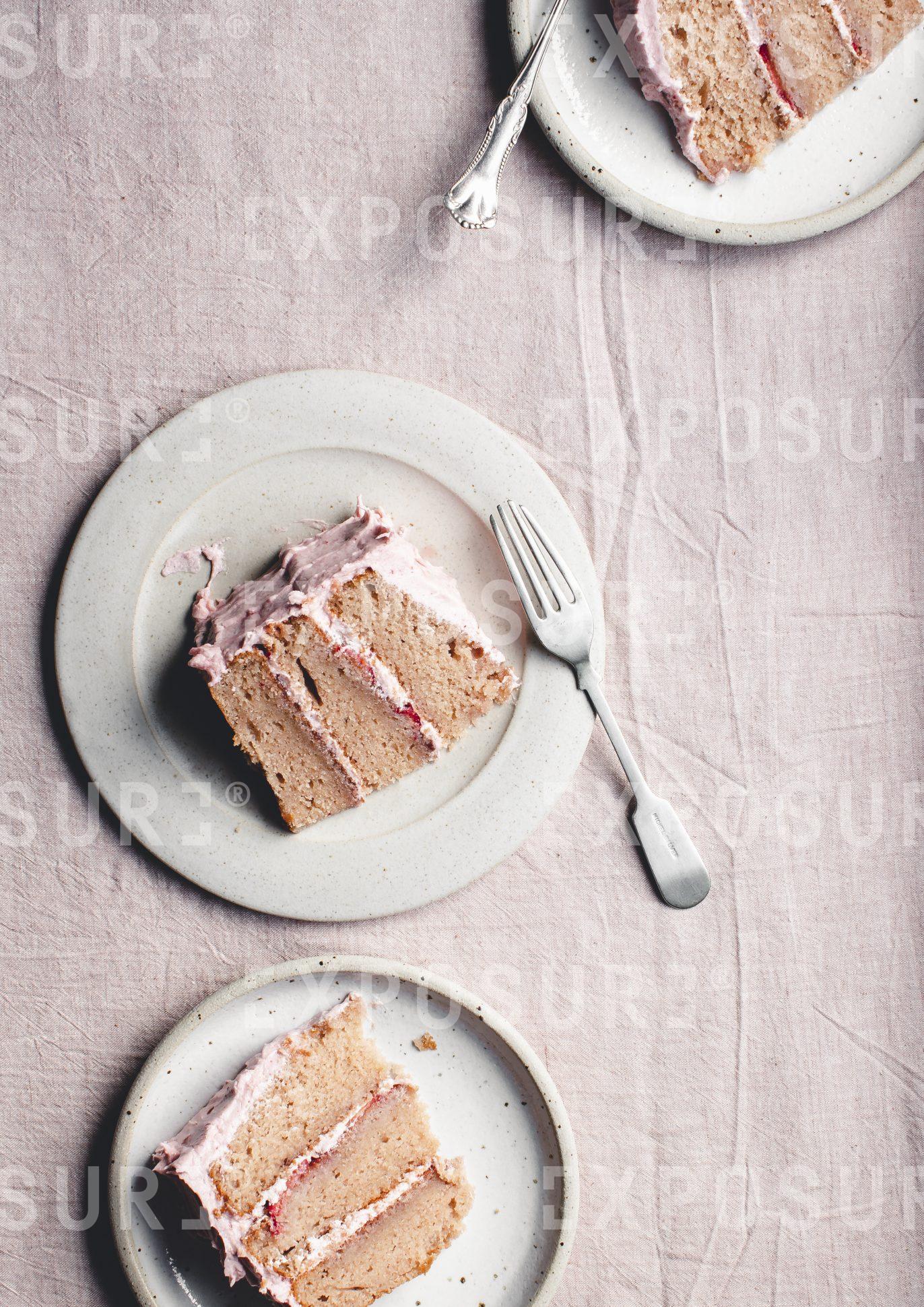 Pink Strawberry Cake