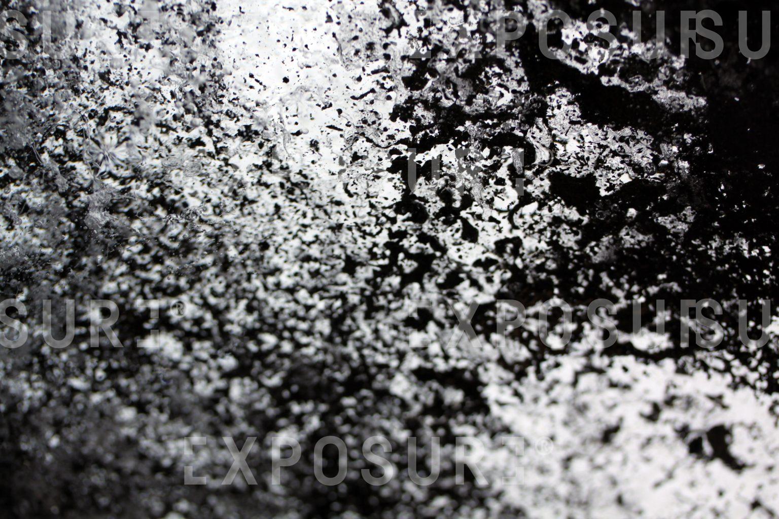 Black and white ice