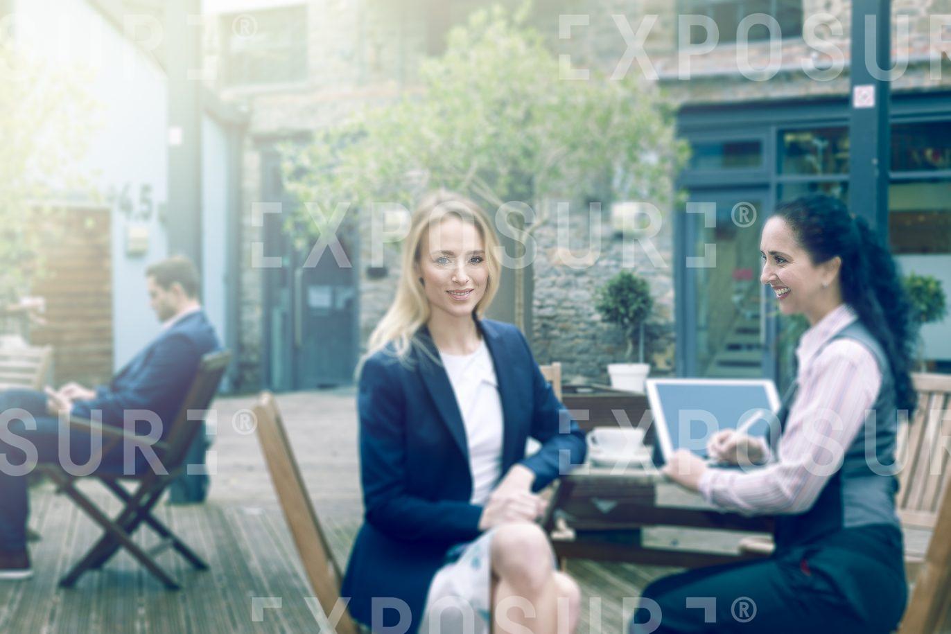 Female Business Woman Looking At Camera