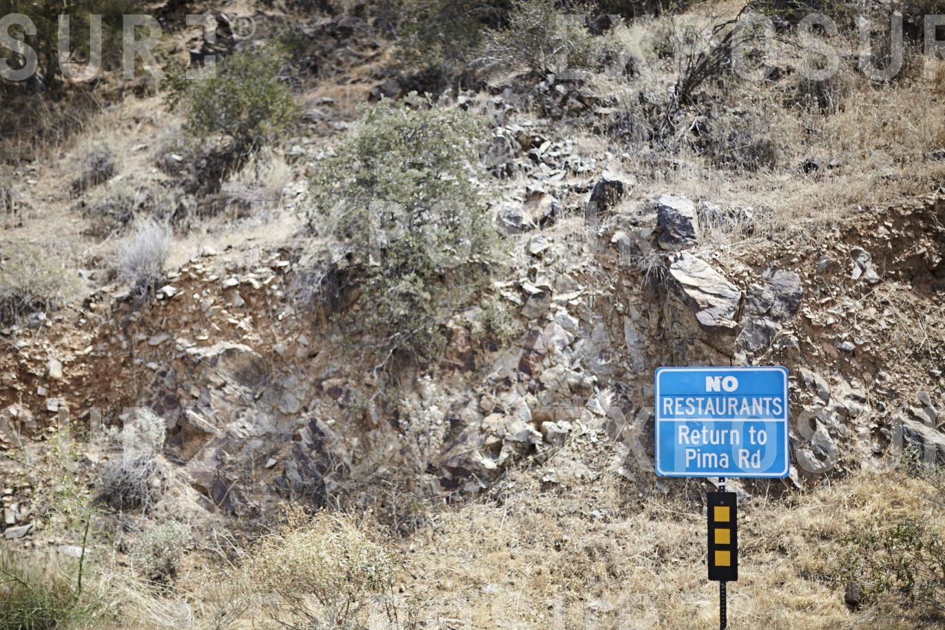 Arizona, No Restaurant sign