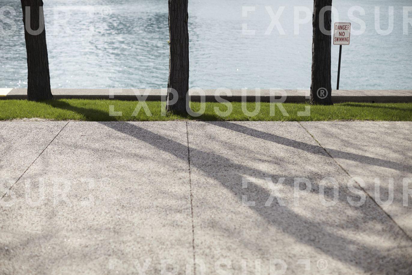 Illinois, three trees, one sign