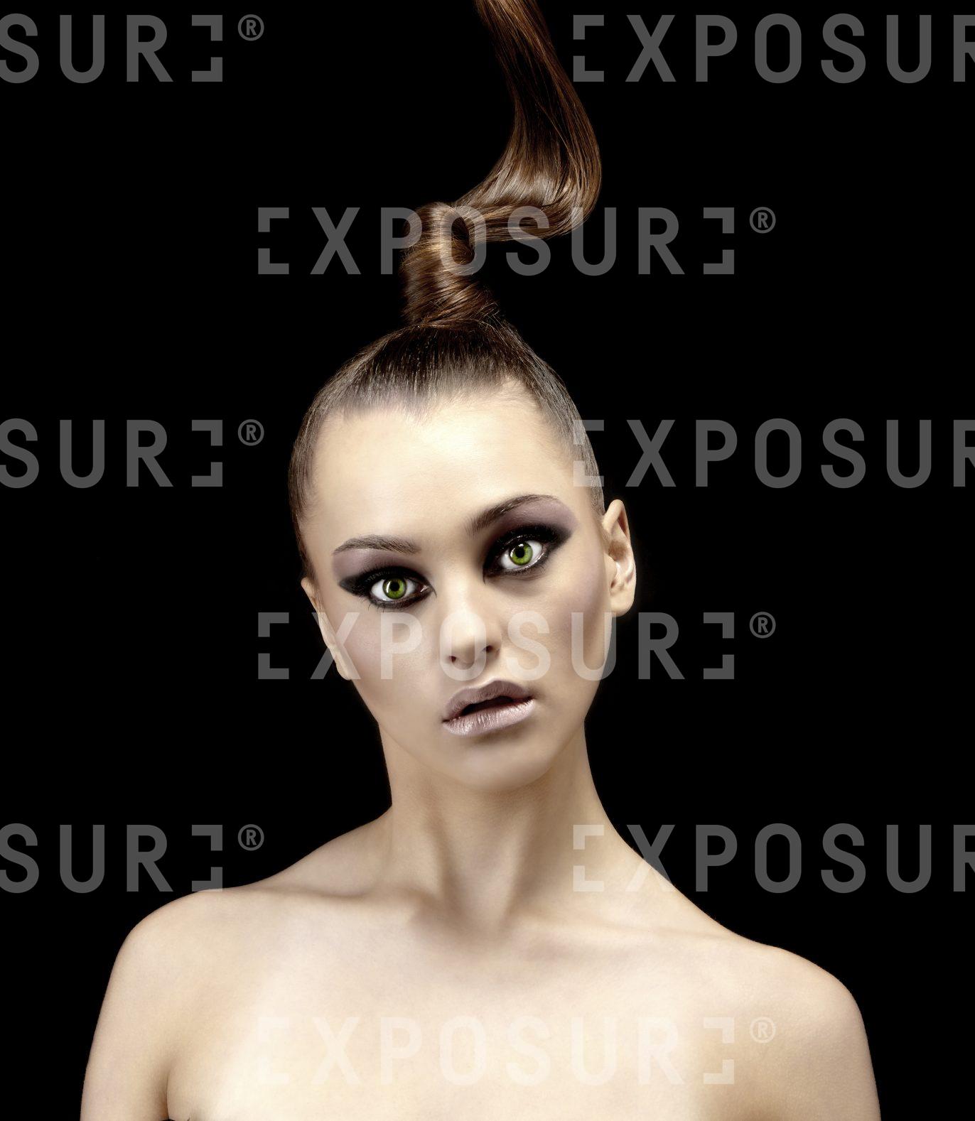 Girl with Green eyes