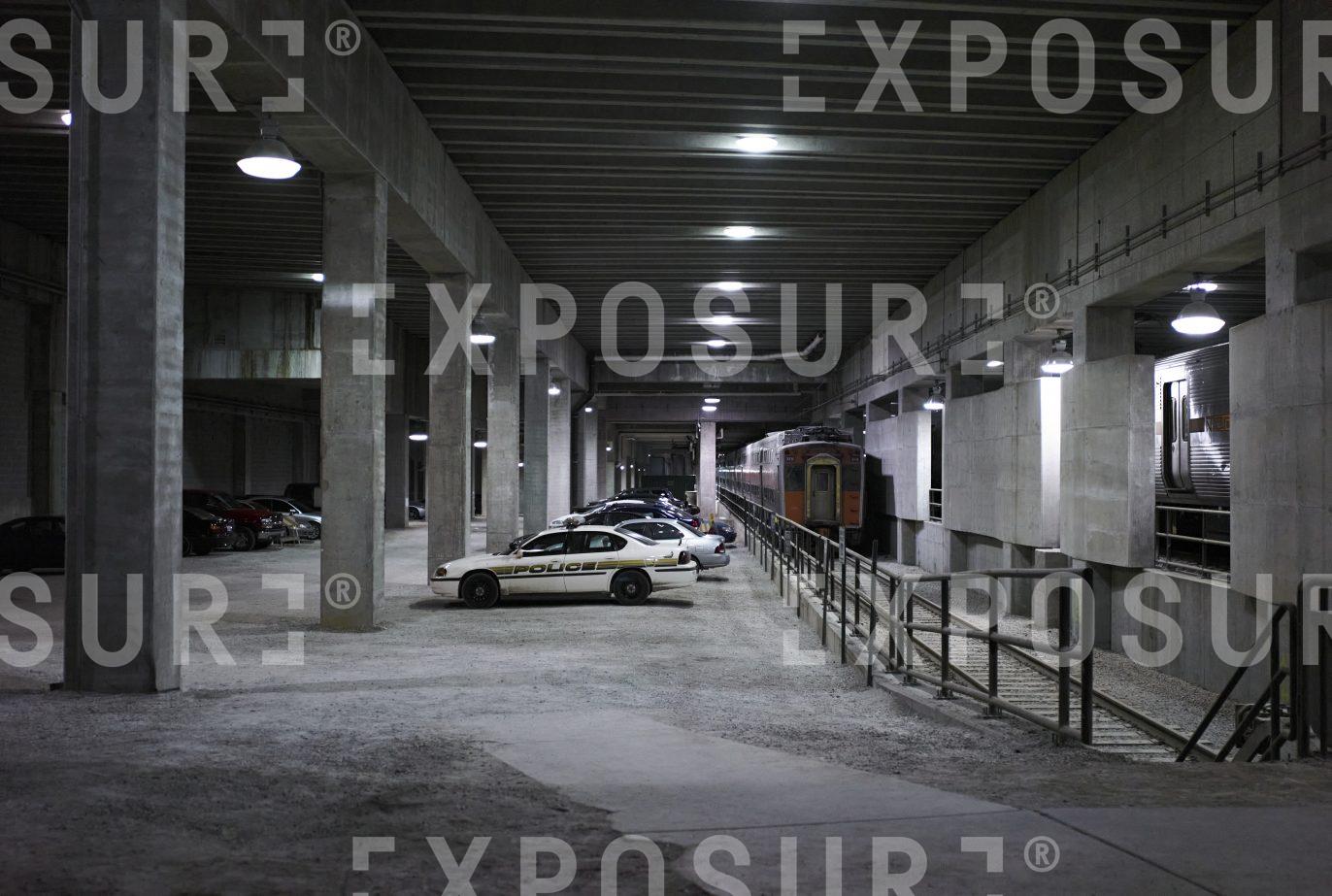 Underground railway car park, Chicago
