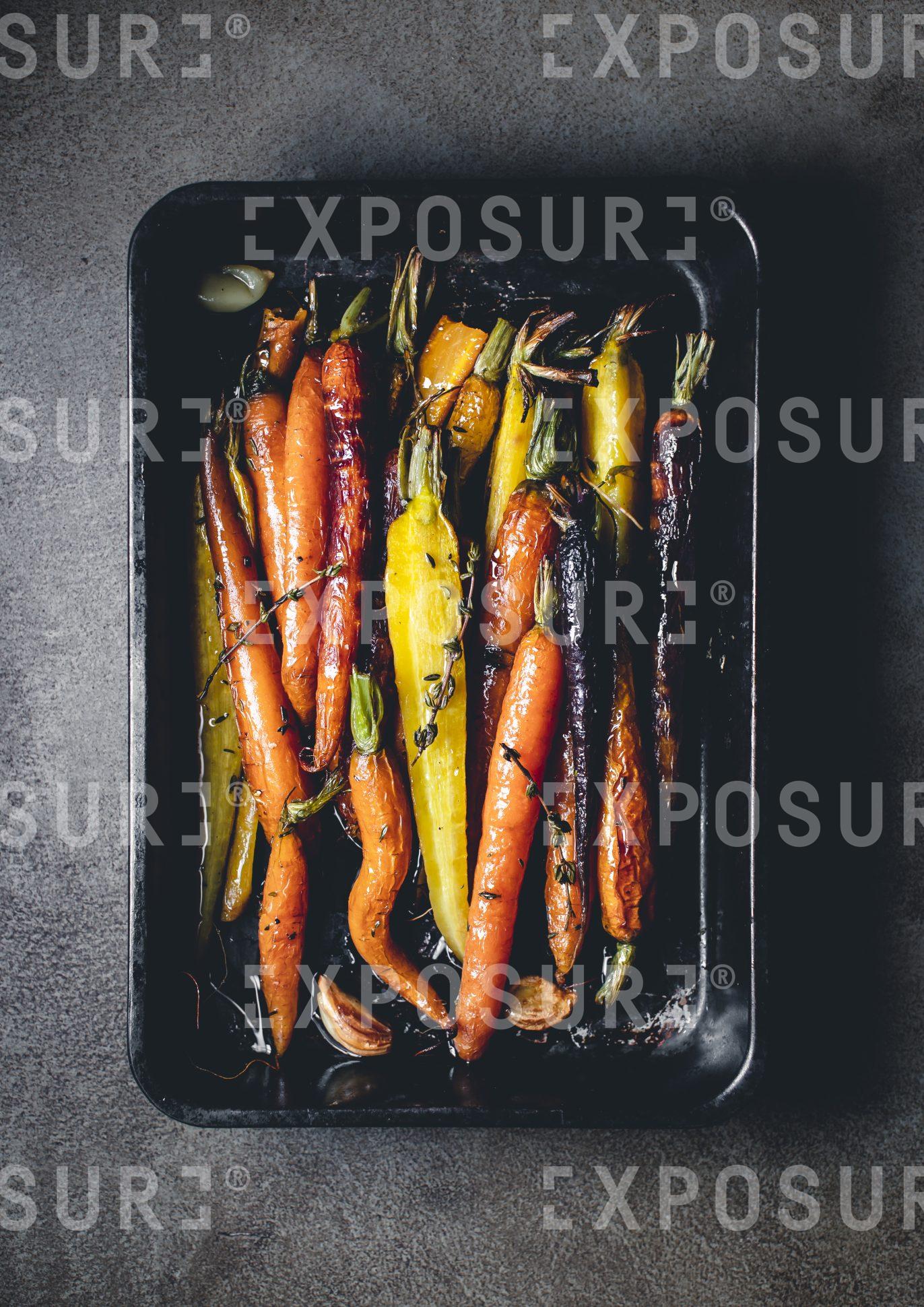 Roasted Rainbow Carrots
