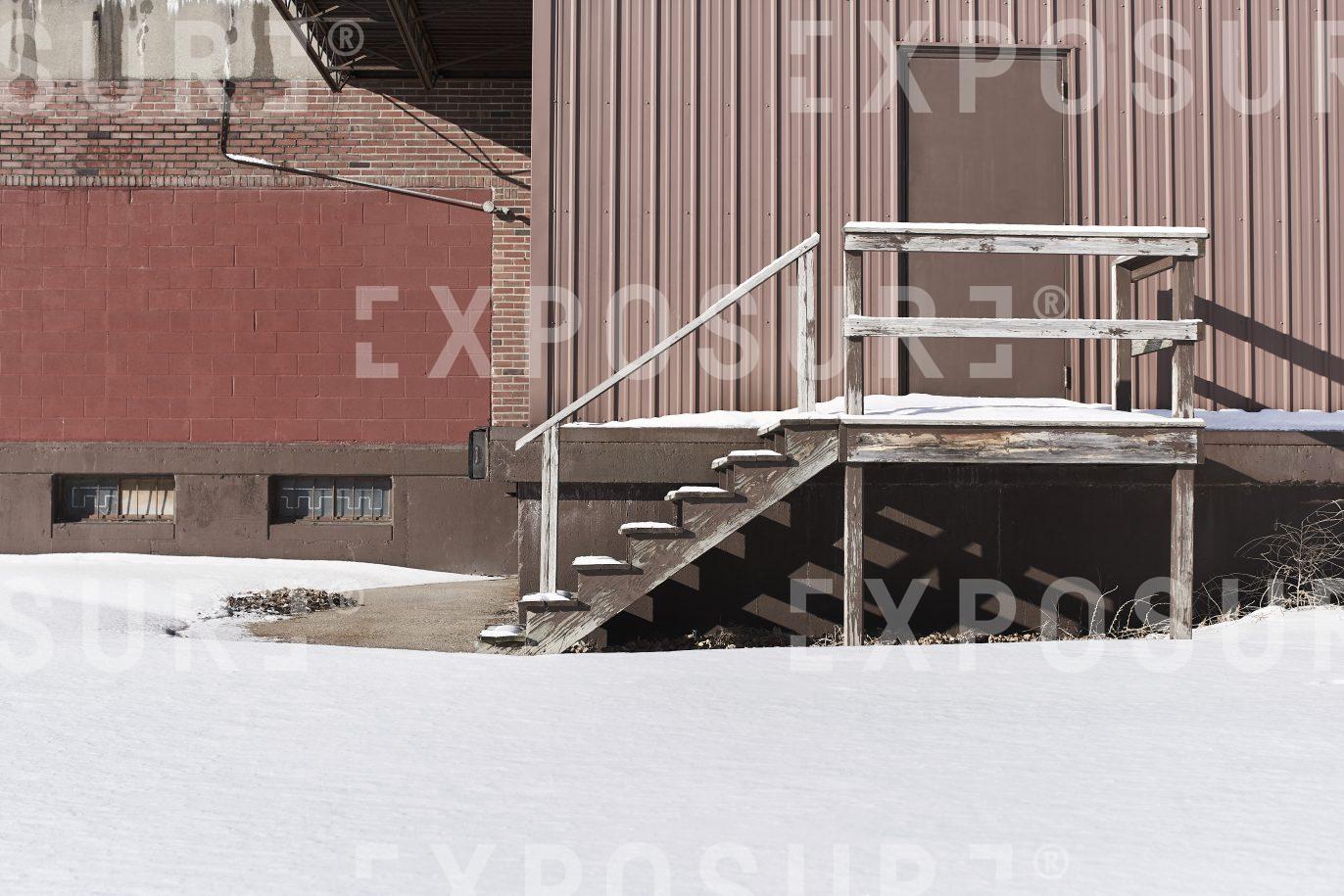 Rear business entrance, Midwest