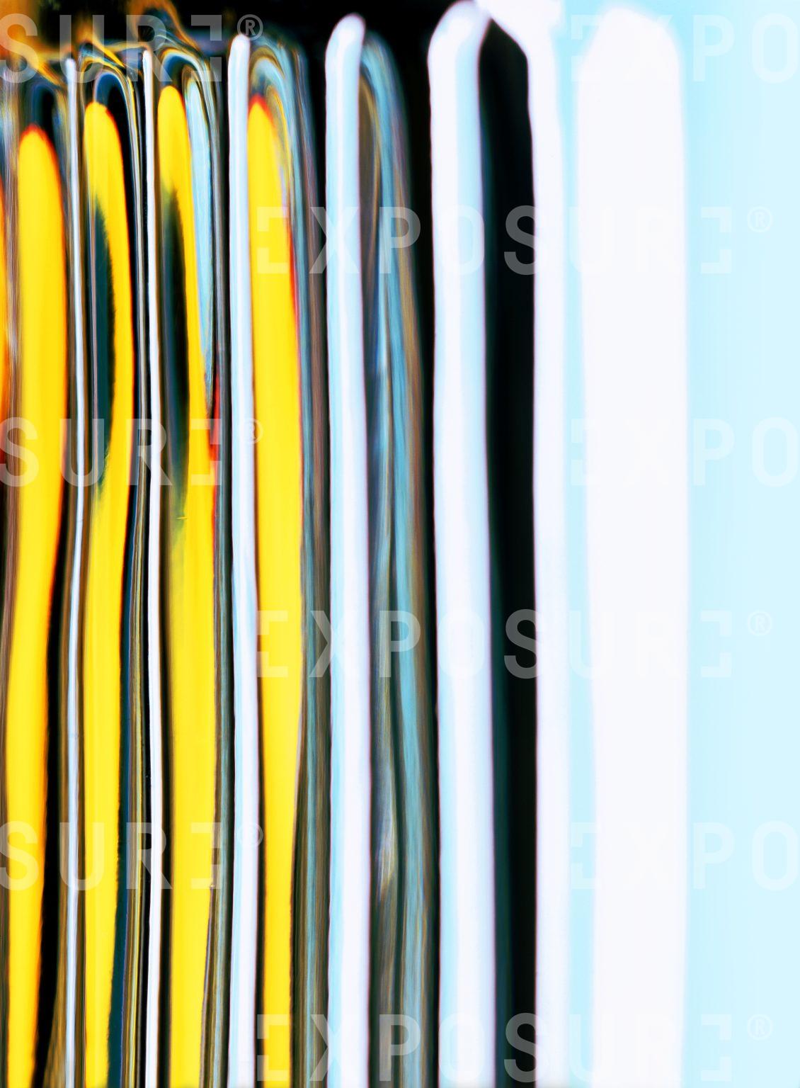 Abstract yellow and blue lines